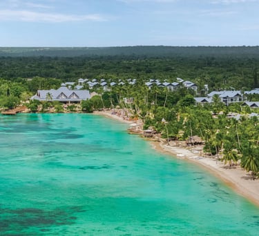 dreams la romana beach from above