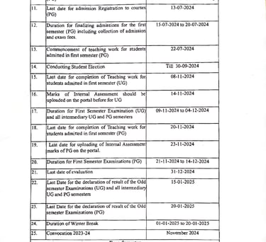 Academic Calendar Page 2-3