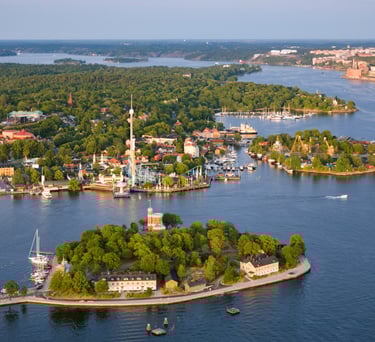 Stockholm with its islands