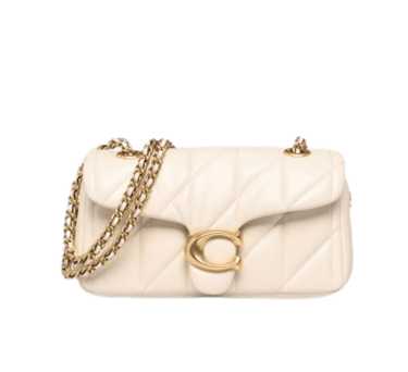 Coach Tabby 26 Bag white and gold hardware