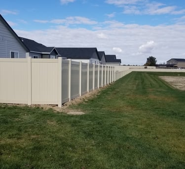 vinyl first fence of idaho