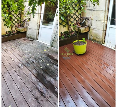 nettoyage terrasse avant et après bordeaux