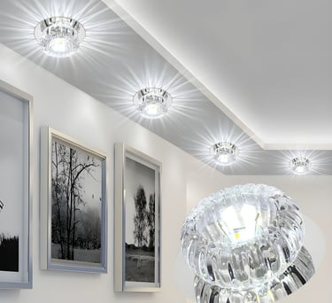 Glasleuchten Beleuchtung für Spanndecken kaltlicht