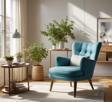 Bright living room with modern inventory