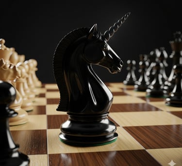 Unicorn on a chess board