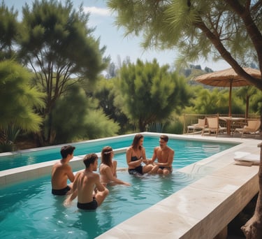 an abstract photograph of a curved wall