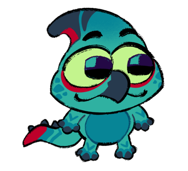 Darl Blue Dino