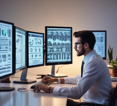 An illustration representing machine learning concepts and algorithms.