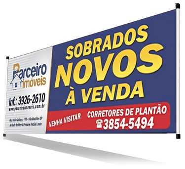faixa em lona