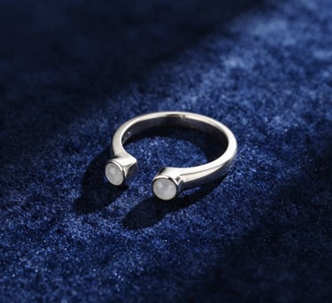 Anillo de plata ajustable
