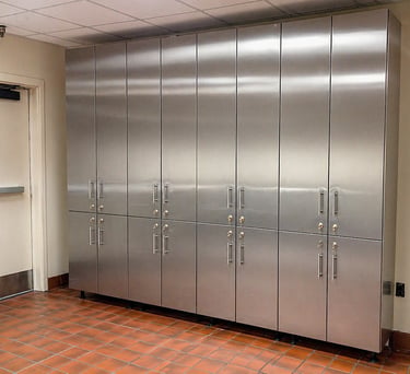 stainless steel storage for fire station