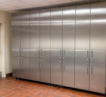 stainless steel storage for fire station