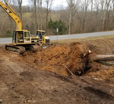 tree removal, excavating, excavation, digging