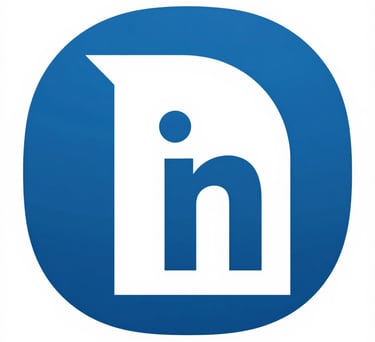 A sleek, modern social media button glowing softly