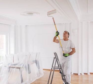 Aplicación de pintura ecológica sin olor en un centro educativo de Bizkaia