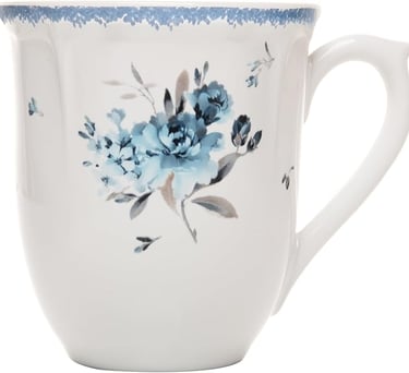 Caneca Cerâmica Floral