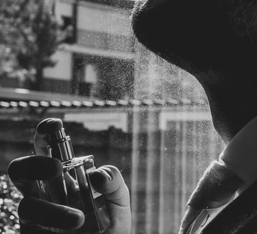   bruidegom parfum stropdas aankleden