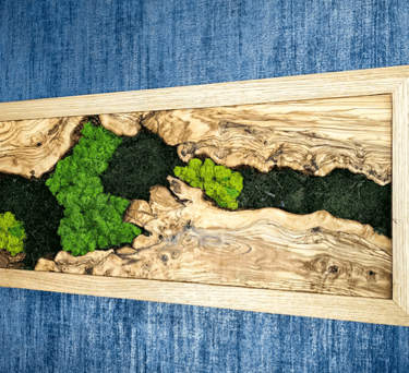 Quadro-legno-artigianale-muschio-bio-legno