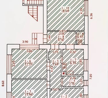 Buto planas - pirmas aukštas