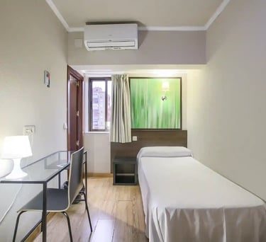 habitacion-1 cama-hotel castilla fuenlabrada