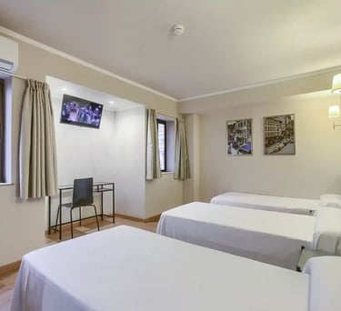 habitacio-3 camas-hotel castilla fuenlabrada