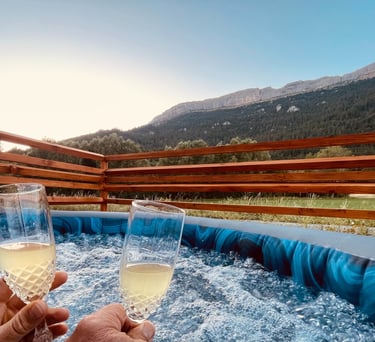 verre dans le spa face céüse sigoyer