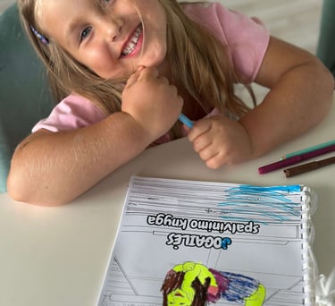 Spalvinimo knygelė iš nuotraukų