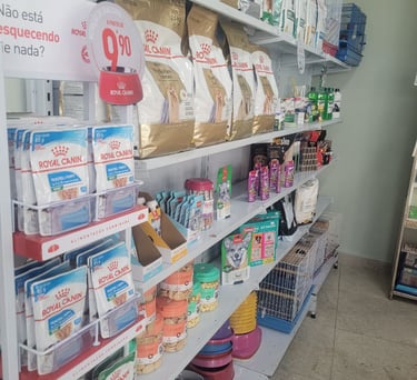 Rações e demais produtos para Cães, Gatos, Peixes, Aves e Roedores