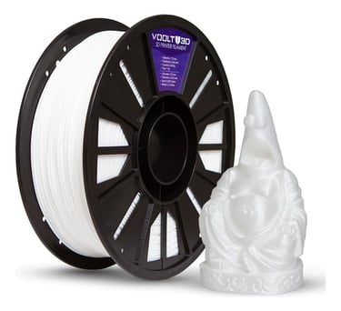 Filamento Velvet Voolt3D PLA Branco Off White 1kg 1.75mm