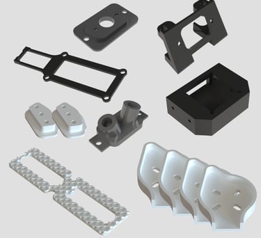 FPV Dronų Rėmų dalys