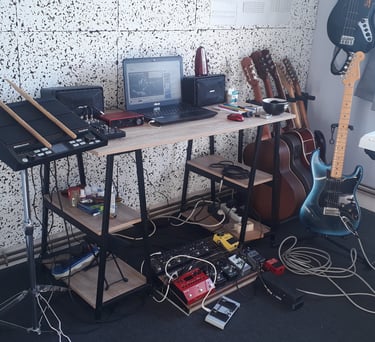 Studio coté guitare