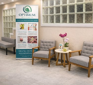 Optimum Wellness functional medicine clinic interior in Hicksville Long Island
