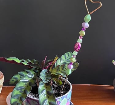 message stick for pot plant display