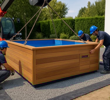 mini piscine hors sol en bois
