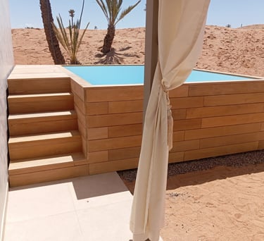 mini piscine hors sol en bois