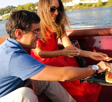 Romantic private boat experience for couples on the Douro River in Porto”