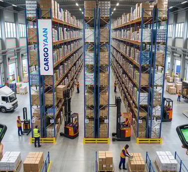 Shelfs in our warehouse