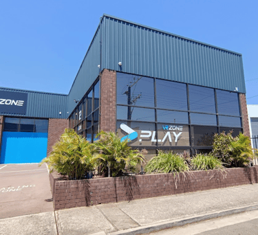 Front view of the building where VR Zone Play is located in Richmond, Adelaide