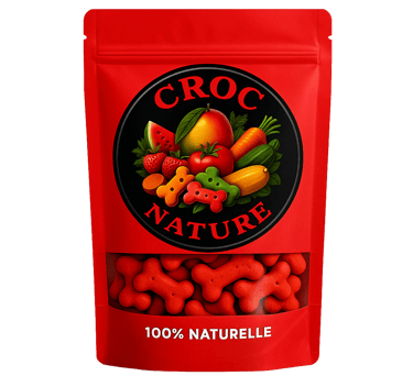 a bag of croc nature dog treats