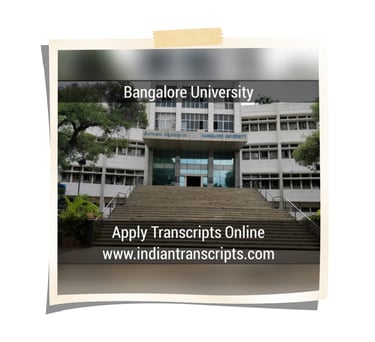 Bangalore University Transcript Online