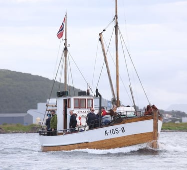 Lykken nyrestaurert og pyntet til Fiskernes dag. Foto: Silje Helene Nilsen