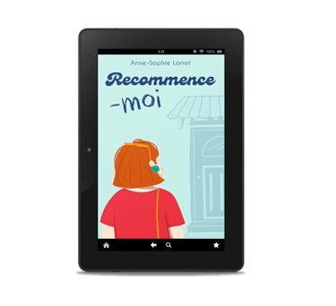 Mockup e-book "Recommence-moi", le nouveau livre d'Anne-Sophie Loriot, auteure.