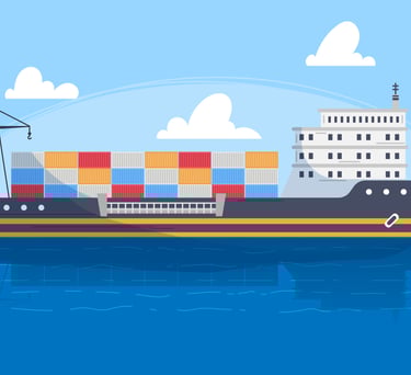 ocean freight moving good via sea containers export import