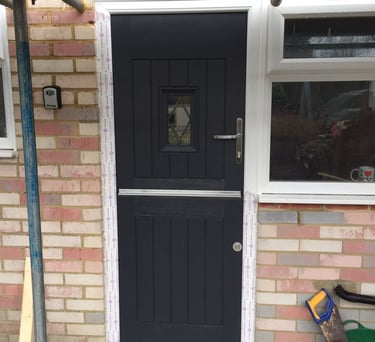 black stable door