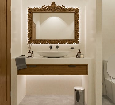 a bathroom with a sink and a toilet