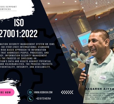 "Training session on ISMS  ISO 27001:2022"