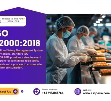 "Internal auditor training on FSMS ISO 22000:2018"