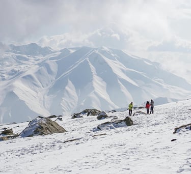 kashmir trip - snow mountains - joshua tours