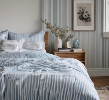 a bed with two pillows and a blanket on top of it