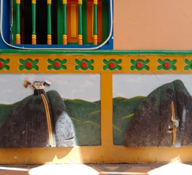 Zócalo de La Piedra, en Guatapé - Antioquia